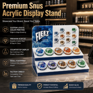 FLEET Nicotine Pouch Acrylic Display