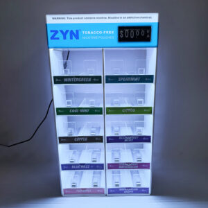 ZYN Nicotine Pouch LED Acrylic Display with Pusher System