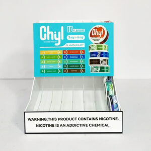 Chyl Nicotine Pouch Countertop Acrylic Display