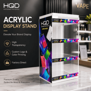 HQD Vape Acrylic Display Cabinet