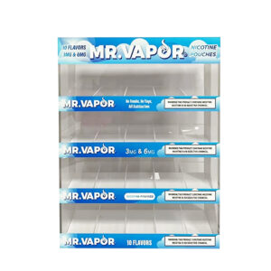 MR.VAPOR 4 Tiers Nicotine Pouches Acrylic Display