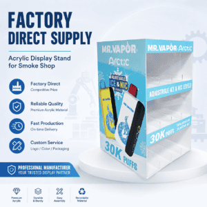 MR.VAPOR Arctic Acrylic Display Stand