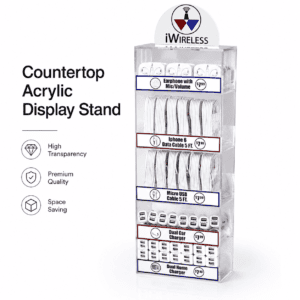 iWireless Multi-tier Acrylic Mobile Accessory Display Stand