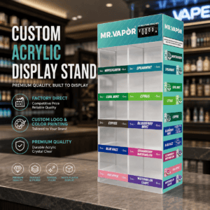 MR.VAPOR Nicotine Pouches Acrylic Display Stand