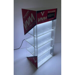 VNM Nicotine Pouches Acrylic Display Stand with LED
