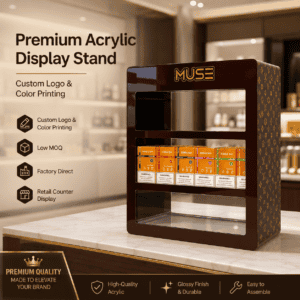 MUSE Vape Acrylic Counter Top Display Stand