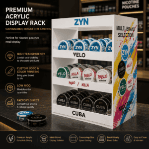 ZYN PABLO VELO CUBA Snus Pouches Display Stand
