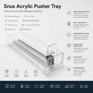 Spring Loaded Display Shelf Pusher Display for Retail Store Supermarket