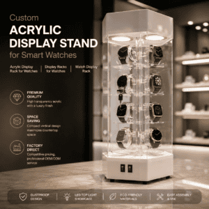 Smart Watch Acrylic Rotating Display Stand
