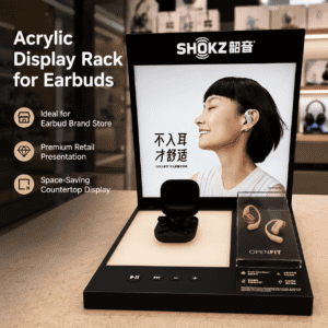 SHOKZ Earbuds Acrylic Display Stand with LED Light