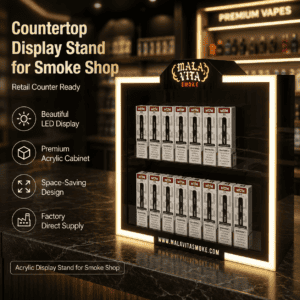 Vape Acrylic Display Stand with LED