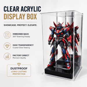 Transparent Clear Acrylic Display Box Cube Storage for Action Characters Collection Toys