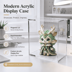 ETB Acrylic Display Case with Magnetic Lid Box