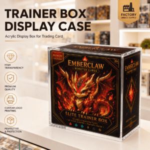 Factory Direct Clear Acrylic Elite Trainer Box Display Case
